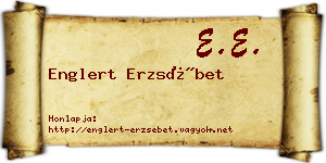 Englert Erzsébet névjegykártya